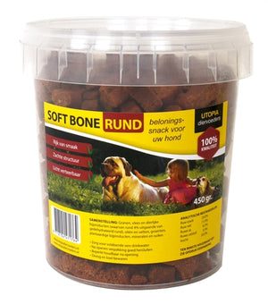 Utopia Diertotaal Soft Bones Rund hondensnacks zacht 450 gr