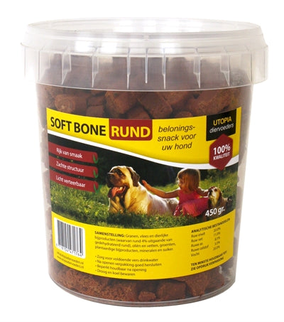 UTOPIA DIERTOTAAL SOFT BONES RUND 450 GR