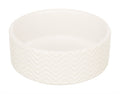 TRIXIE VOERBAK / DRINKBAK WAVE KERAMIEK WIT 16 CM 900 ML