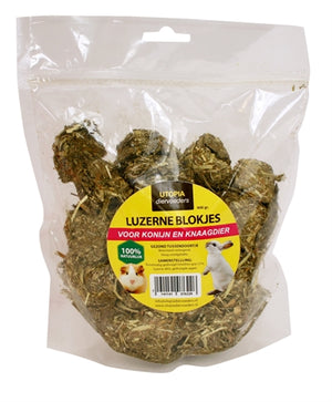 Utopia Luzerne Blokjes snacks gedroogd 400 gr