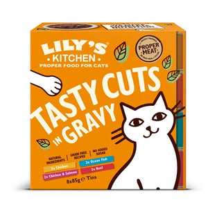 Lily's Kitchen Tasty Cuts in Gravy Multipack kattenvoer natvoer 8x85 gr