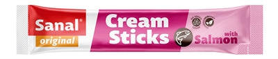 Sanal Cream Sticks Kat Zalm snacks 5x15 gr