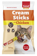 Sanal Cream Sticks Kat Kip snacks 5x15 gr