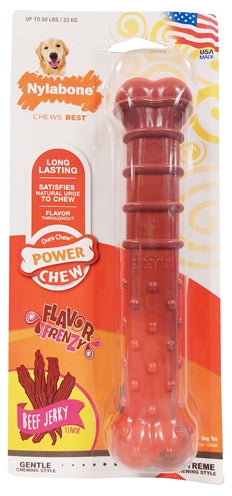 Nylabone Textured Dura Chew Beef Jerkey Voor Harde Bijters hondenspeelgoed