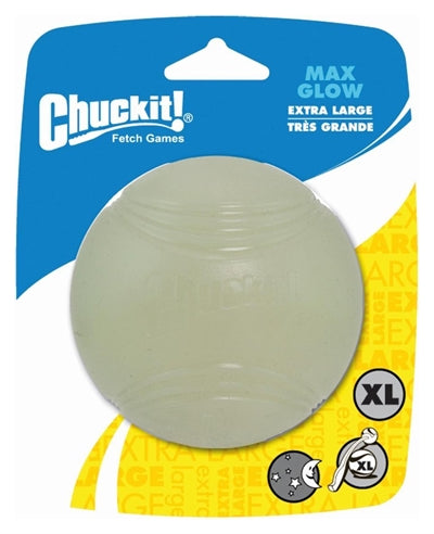 Chuckit Max Glow Bal Glow in The Dark hondenspeelgoed