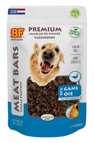 BF PETFOOD MEAT BARS GANS 100 GR