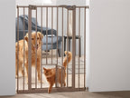 Savic Dog Barrier Afsluithek Met Kleine Deur Grijs honden-kattenluik 74-84x107 cm