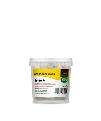 UTOPIA GEDROOGDE KOKOS 70 GR