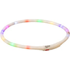 Trixie Lichtgevende Halsband Hond Usb Siliconen Oplaadbaar Meerkleurig halsbanden met lichtjes