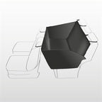 Trixie Autodeken Zwart outdoor 155x130 cm