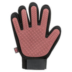 Trixie Vachtverzorgingshandschoen Mesh-materiaal / TPR Roze / Zwart kammen borstels 16x24 cm