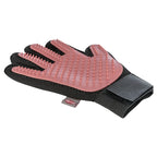 Trixie Vachtverzorgingshandschoen Mesh-materiaal / TPR Roze / Zwart kammen borstels 16x24 cm