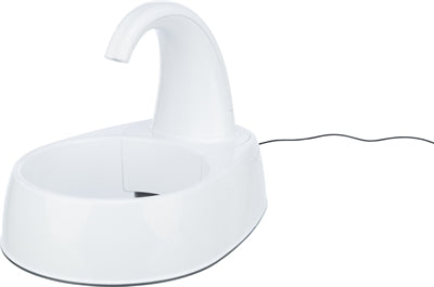Trixie Drinkfontein Curved Stream Kunststof Wit voerbak hond 25x35x24,5 cm 2,6 ltr