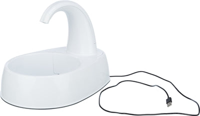 Trixie Drinkfontein Curved Stream Kunststof Wit voerbak hond 25x35x24,5 cm 2,6 ltr