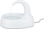 Trixie Drinkfontein Curved Stream Kunststof Wit voerbak hond 25x35x24,5 cm 2,6 ltr