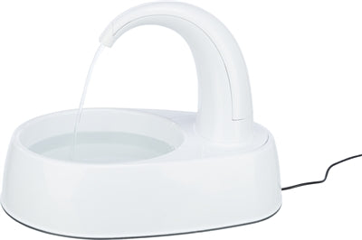 Trixie Drinkfontein Curved Stream Kunststof Wit voerbak hond 25x35x24,5 cm 2,6 ltr