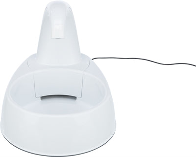Trixie Drinkfontein Curved Stream Kunststof Wit voerbak hond 25x35x24,5 cm 2,6 ltr