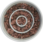 Trixie Voerbak Slowfeeding Keramiek Grijs / Blauw hond