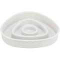 TRIXIE VOERBAK SLOWFEEDING KUNSTSTOF / TPR GRIJS 15X15 CM 350 ML
