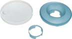 Trixie Slowfeeding Rocking Bowl Kunststof / TPR Grijs / Blauw voerbak hond 23x23 cm 500 ml