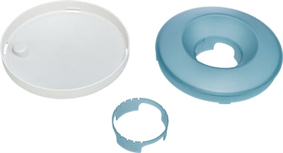 Trixie Slowfeeding Rocking Bowl Kunststof / TPR Grijs / Blauw voerbak hond 23x23 cm 500 ml