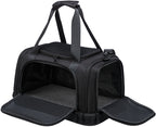 Trixie Vliegtuigtas Plane Zwart hondenbench transportbox 44x28x25 cm