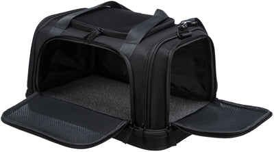 Trixie Vliegtuigtas Plane Zwart hondenbench transportbox 44x28x25 cm