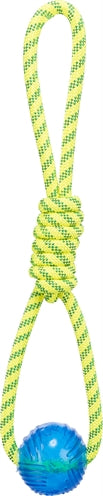 Trixie Aquatoy Touw Trekspeeltje Drijvend Polyester Geel / Groen hondenspeelgoed 6x6X40 cm