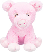 Trixie be Eco Varkentje Edison Pluche Gerecycled Roze hondenspeelgoed 24 cm