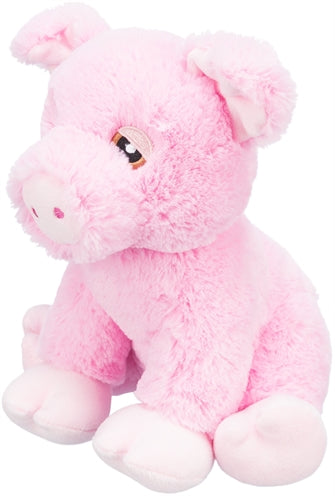 Trixie be Eco Varkentje Edison Pluche Gerecycled Roze hondenspeelgoed 24 cm
