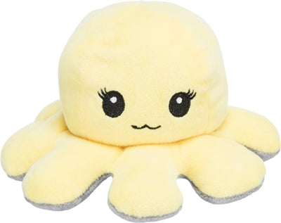 Trixie Octopus Omkeerbaar Pluche Grijs / Geel hondenspeelgoed 19 cm