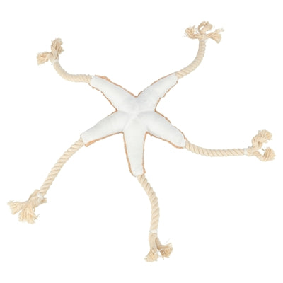 Trixie be Nordic Zeester Jane Pluche / Touw Beige hondenspeelgoed 32 cm