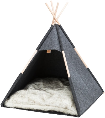Trixie Schuilplaats Tipi Vilt Antraciet hondenmand 70x70x70 cm