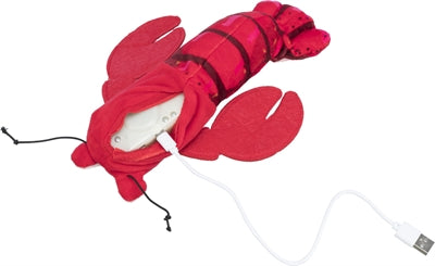 Trixie Spartelgarnaal Stof Catnip Rood kattenspeelgoed 23 cm