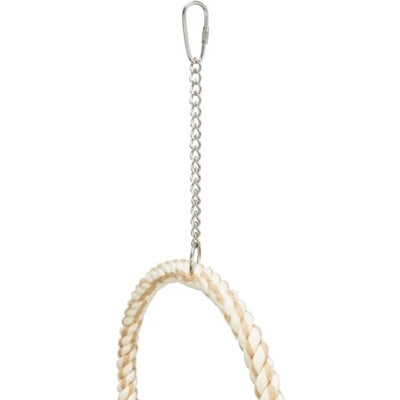 Trixie Dubbeletouwring Naturel vogelspeelgoed 16x16 cm