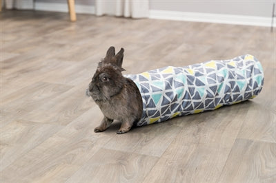 Trixie Knaagdiertunnel Sunny Pluche Grijs knaagdierspeelgoed 70x19x19 cm