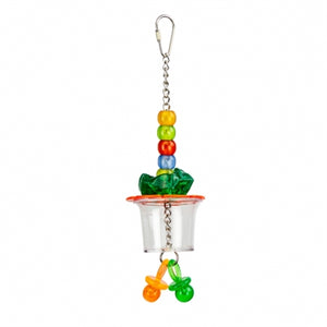 Petlala Single Foraging Cup vogelspeelgoed 24x8 cm