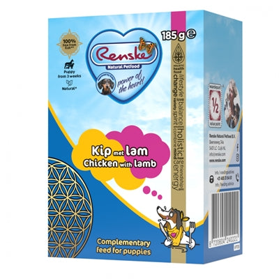 RENSKE VERS BEREIDE MAALTIJD PUPPY LAM / KIP 24X185 GR