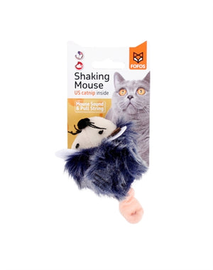 Fofos Shaking Muis Met Geluid Grijs kattenspeelgoed 12x6X6 cm