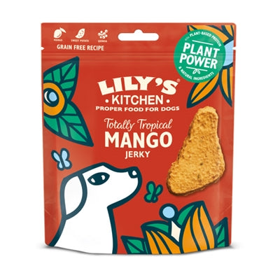 LILY'S KITCHEN DOG ADULT TOTALLY TROPICAL MANGO JERKY 70 GR