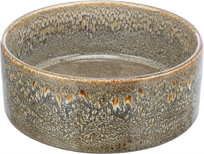 TRIXIE VOERBAK / DRINKBAK KERAMIEK BRUIN 16X16 CM 900 ML