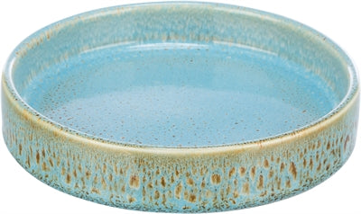 TRIXIE VOERBAK / DRINKBAK KERAMIEK BLAUW 15X15 CM 250 ML