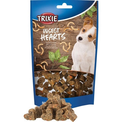 Trixie Insect Hearts Met Meelwormen hondensnacks zacht 80 gr