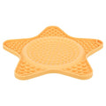 TRIXIE LICK'N'SNACK MAT STER SILICONEN GEEL 23,5 CM