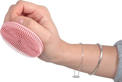 Zolux Anah Borstel Rond Rubber Roze kammen borstels 7,5x7,5x3 cm