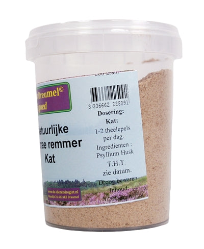 Dierendrogist Natuurlijke Diarree Remmer Kat voedingssupplement 200 gr
