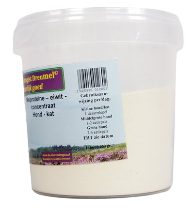 Dierendrogist Weiproteine Concentraat Hond / Kat voedingssupplement 400 gr