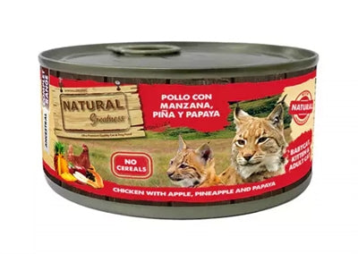 NATURAL GREATNESS CHICKEN / APPLE / PINEAPPLE / PAPAYA 185 GR