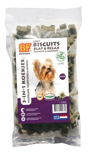 BF PETFOOD 3 IN 1 HONDENKOEKJES BLAF & RELAX MINI 200 GR