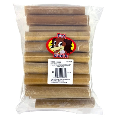 Petsnack Geperste Staaf Met Kip hondensnacks kauwsnack